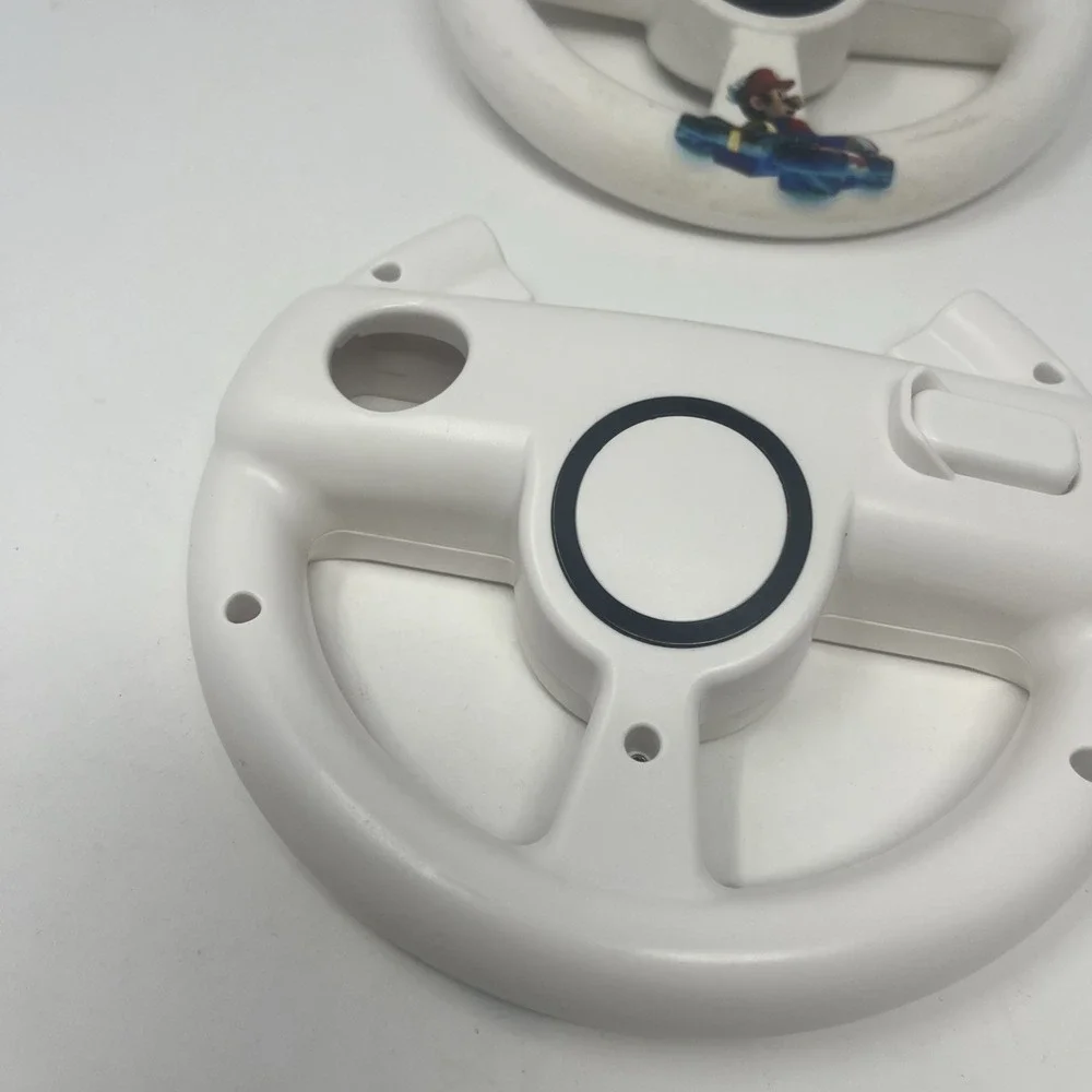 3X Mario Kart 8 Edition Racing Wheel For Wii and Wii U White Oem‎ Remote Wheels